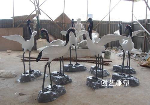 天鹅动物形象玻璃钢雕塑
